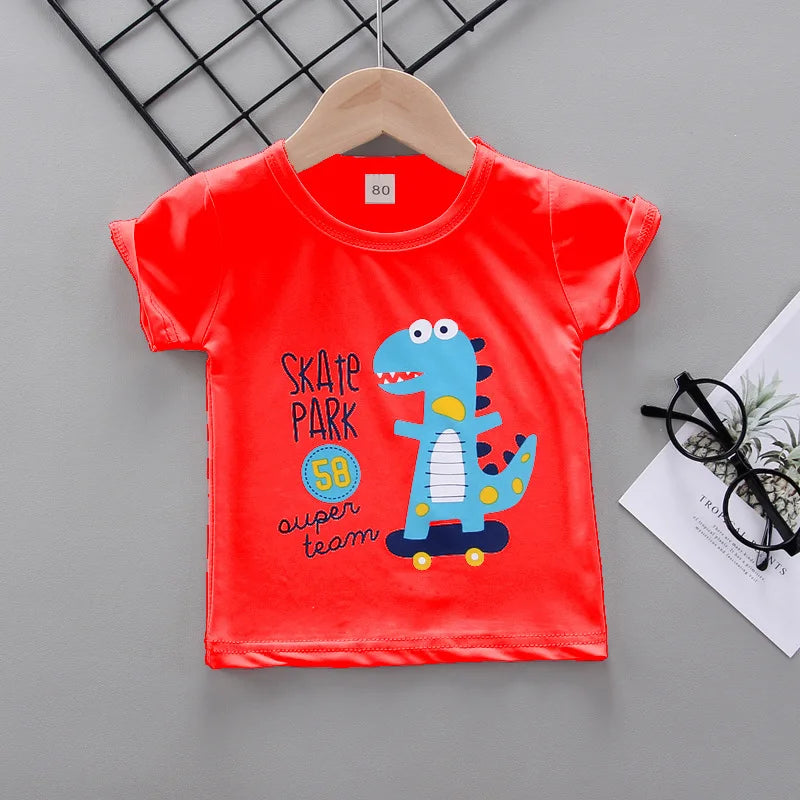 Sandro Boys Cartoon Cotton Short Sleeve T-Shirt - GuGuTon baby store - Baby Fashion - Toddlers Outfits - Babies Outfits - Toddler Clothes - Kids Clothing - Newborn Clothes - Newborn Wear - Kids Wear - Trending Clothes - Trending Outfits - Fall Fashion - Winter Fashion - Girls Clothes - Boys Clothes - Babies Wear - Kids Accessories - KidsWear - Summer Clothes - Summer Fashion - Summer Trend - Falls Sweaters - Tops - Bottom - Jeans - Blouse - Dresses - Newborn Dresses - Toys