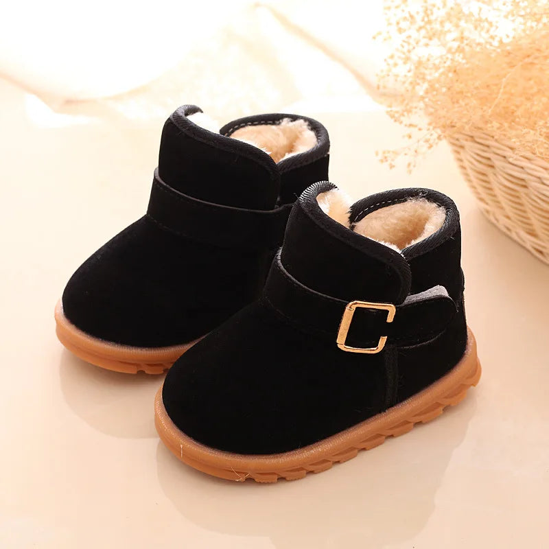 Girls Shoes 2021 Autumn / Winter Baby Toddler Genuine Leather Ankle Boots Girls