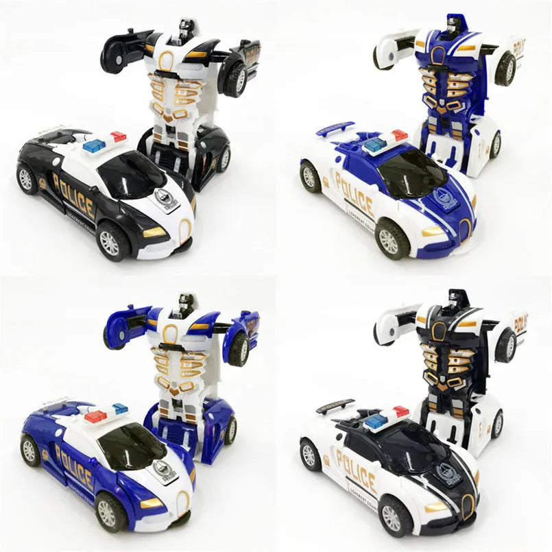One-key Automatic Transform Robot Car  For Boys
