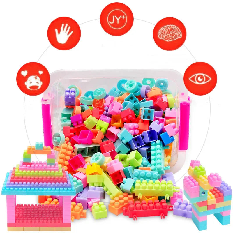 108pcs 128pcs Baby Building Blocks DIY Bulk Safety Bricks Toy