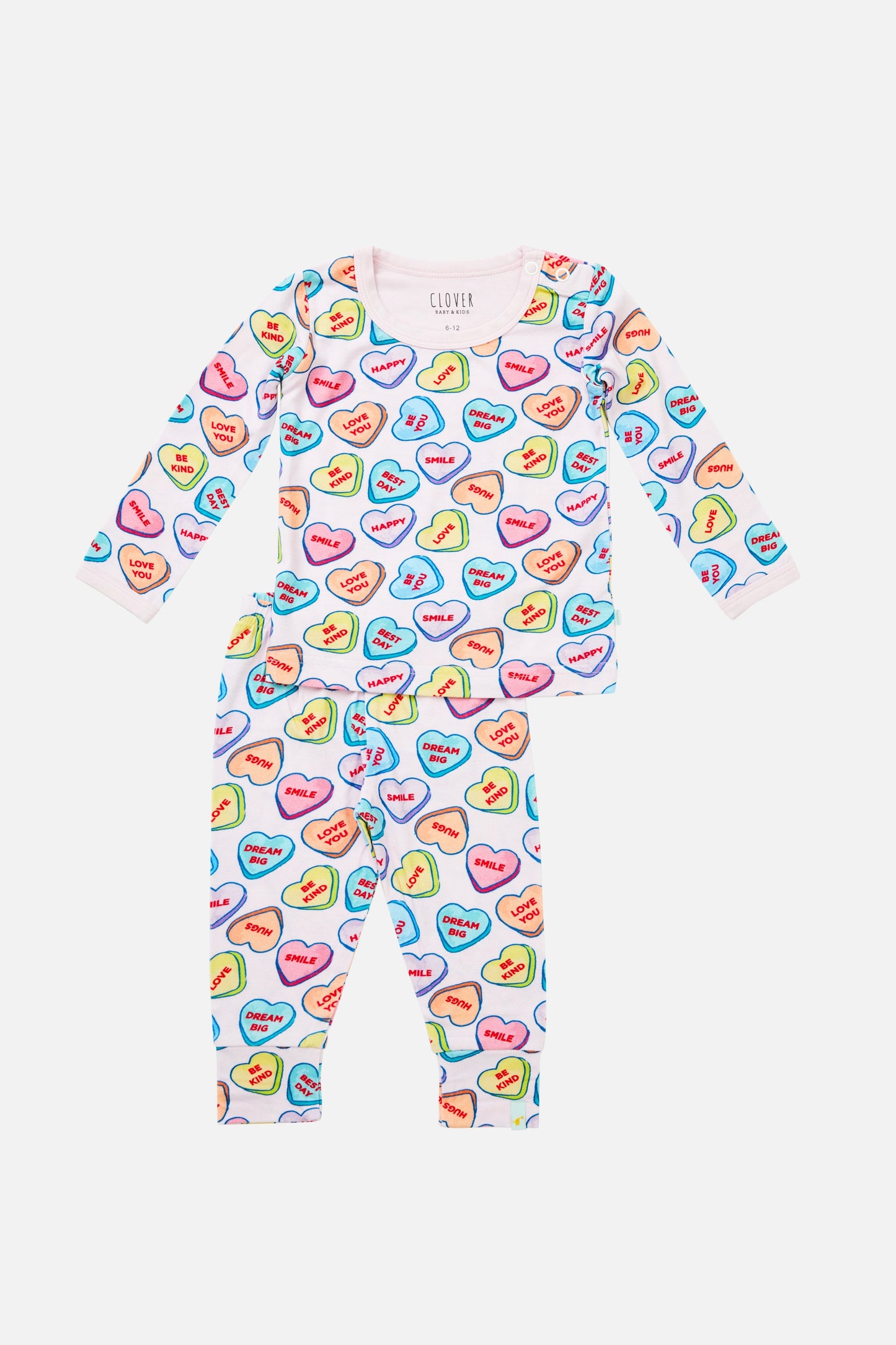Pamela Long Sleeve Pajama Set - Candy Hearts