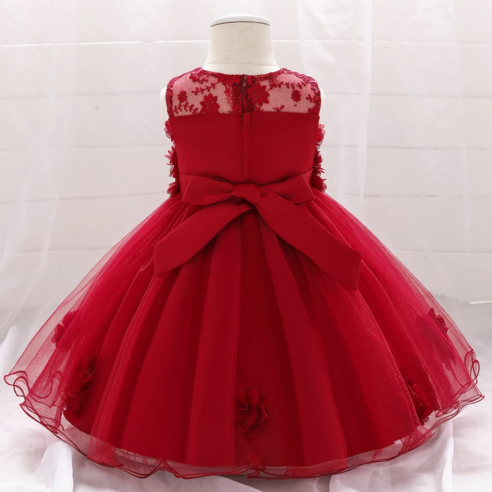 Toddler Girl Party Dresses Baby Dress For Girls 1 Year Birthday Princess Dress