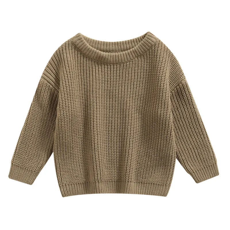 Braulio Solid Color O-neck Sweater - GuGuTon baby store - Baby Fashion - Toddlers Outfits - Babies Outfits - Toddler Clothes - Kids Clothing - Newborn Clothes - Newborn Wear - Kids Wear - Trending Clothes - Trending Outfits - Fall Fashion - Winter Fashion - Girls Clothes - Boys Clothes - Babies Wear - Kids Accessories - KidsWear - Summer Clothes - Summer Fashion - Summer Trend - Falls Sweaters - Tops - Bottom - Jeans - Blouse - Dresses - Newborn Dresses - Toys