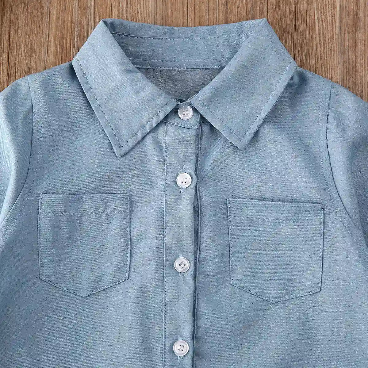 Michelle Citgeett Denim Coat Letters Tops