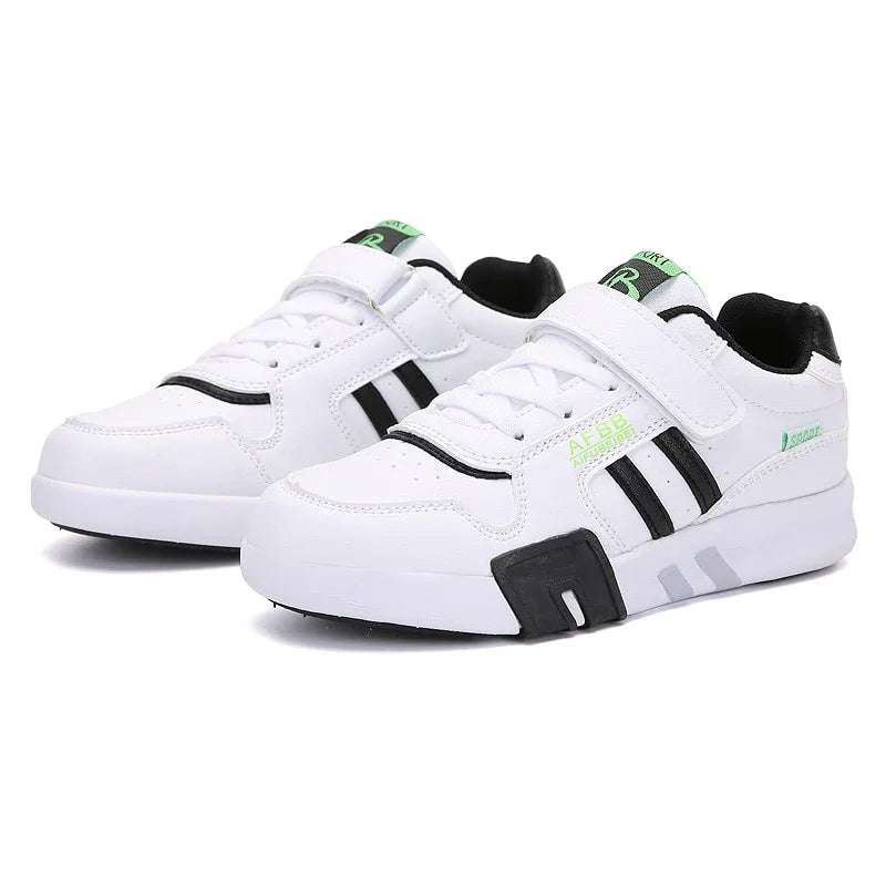 Boys Flat Casual Shoes Child White Leather Sneakers - GuGuTon baby store - Baby Fashion - Toddlers Outfits - Babies Outfits - Toddler Clothes - Kids Clothing - Newborn Clothes - Newborn Wear - Kids Wear - Trending Clothes - Trending Outfits - Fall Fashion - Winter Fashion - Girls Clothes - Boys Clothes - Babies Wear - Kids Accessories - KidsWear - Summer Clothes - Summer Fashion - Summer Trend - Falls Sweaters - Tops - Bottom - Jeans - Blouse - Dresses - Newborn Dresses - Toys
