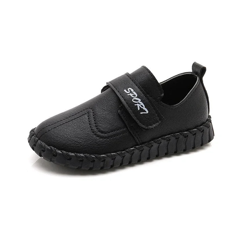 Children Black Leather Boys Single Primary Casual Shoes Baby Shoes Casual - GuGuTon baby store - Baby Fashion - Toddlers Outfits - Babies Outfits - Toddler Clothes - Kids Clothing - Newborn Clothes - Newborn Wear - Kids Wear - Trending Clothes - Trending Outfits - Fall Fashion - Winter Fashion - Girls Clothes - Boys Clothes - Babies Wear - Kids Accessories - KidsWear - Summer Clothes - Summer Fashion - Summer Trend - Falls Sweaters - Tops - Bottom - Jeans - Blouse - Dresses - Newborn Dresses - Toys