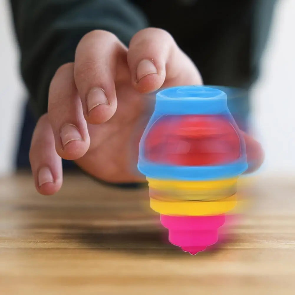 Light Up LED Toys Flashing Spinning Tops With Gyroscope Novelty Bulk Toys Sensory Toys