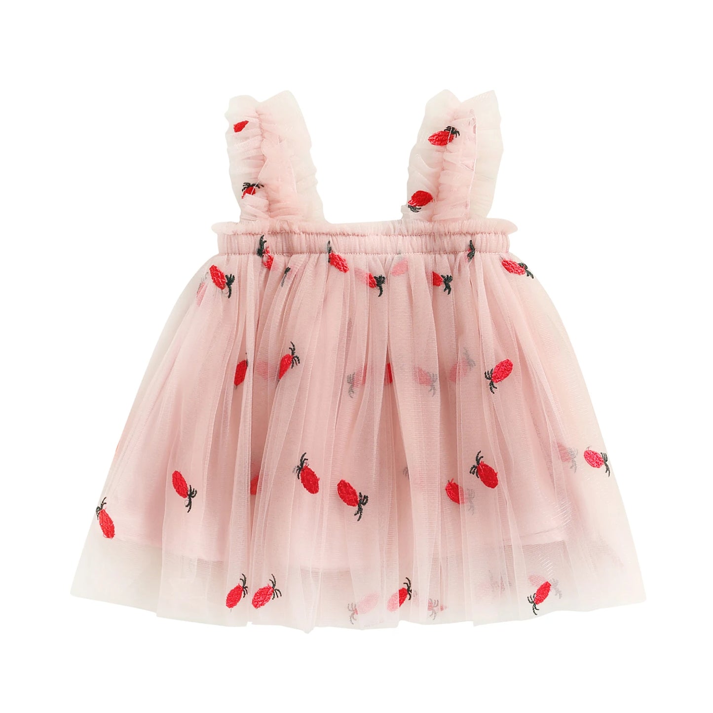 Ella Toddler Girls Summer Princess Dress with Embroidery