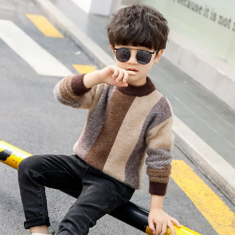 Elegant Cotton Clothing Sweater Teenage Boys Children