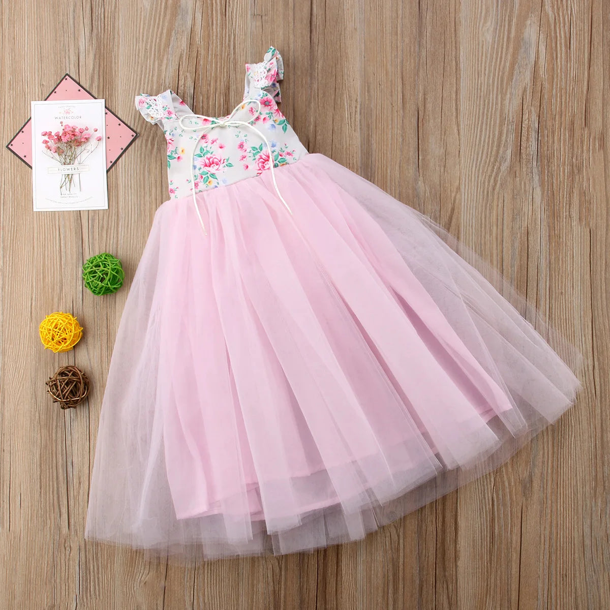 Angela Kids Girls Summer Princess Dress for Weddings and Parties