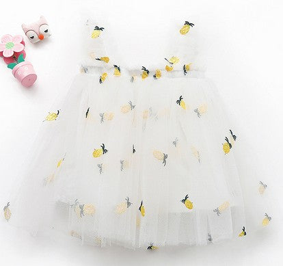 Ella Toddler Girls Summer Princess Dress with Embroidery