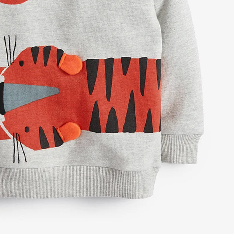 Ezra Autumn Cotton Tiger Pattern Sweater