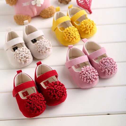 0-18 Months Newborn Baby Girl Walking Shoes Princess Shoes Little Baby Soft