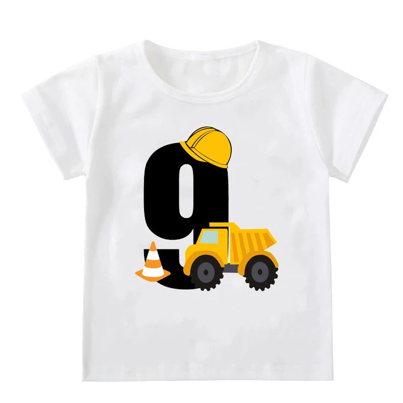 Ronald Boys T-shirts Short Sleeve Excavator Tees - GuGuTon baby store - Baby Fashion - Toddlers Outfits - Babies Outfits - Toddler Clothes - Kids Clothing - Newborn Clothes - Newborn Wear - Kids Wear - Trending Clothes - Trending Outfits - Fall Fashion - Winter Fashion - Girls Clothes - Boys Clothes - Babies Wear - Kids Accessories - KidsWear - Summer Clothes - Summer Fashion - Summer Trend - Falls Sweaters - Tops - Bottom - Jeans - Blouse - Dresses - Newborn Dresses - Toys