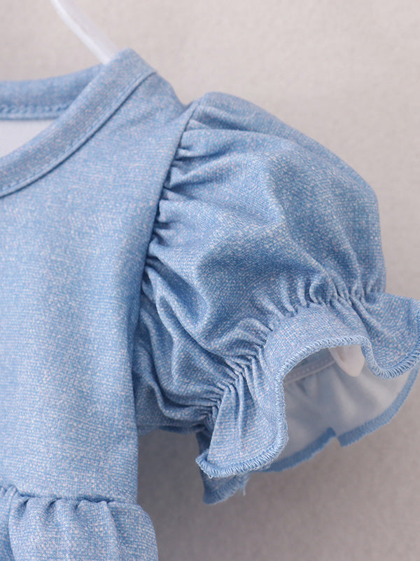 Minei Baby Girls Farm Short Set