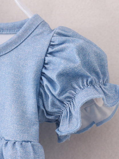 Minei Baby Girls Farm Short Set