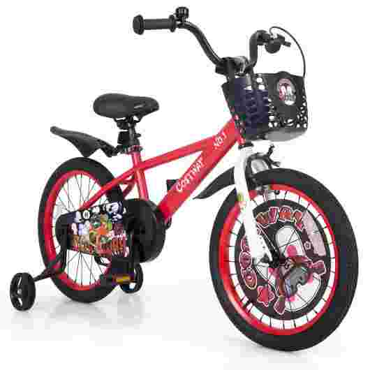 18 Inch Kids Bike with Adjustable Features & Storage Basket