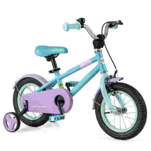 Kids Adjustable Bike with Purple Handle and Saddle - 12 Inches