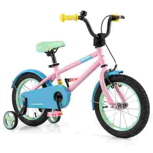 Adjustable Kids Bike - Handlebar & Saddle, Pink, 14 Inches
