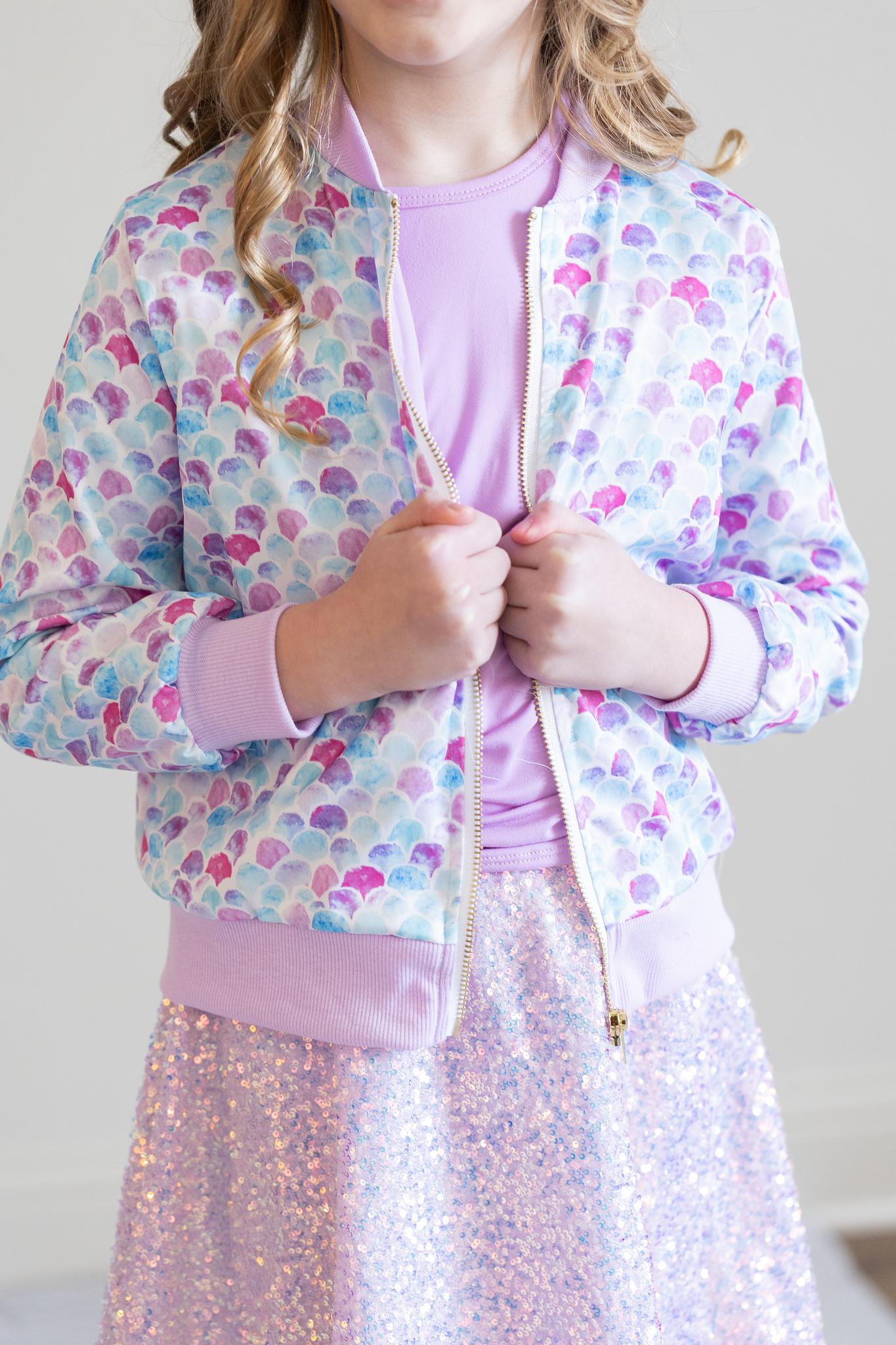 Rikermis Mermaid Scales Satin Jacket