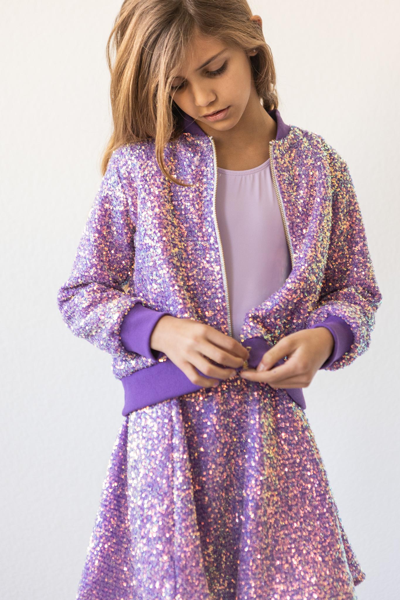 Esthel Purple Sequin Jacket