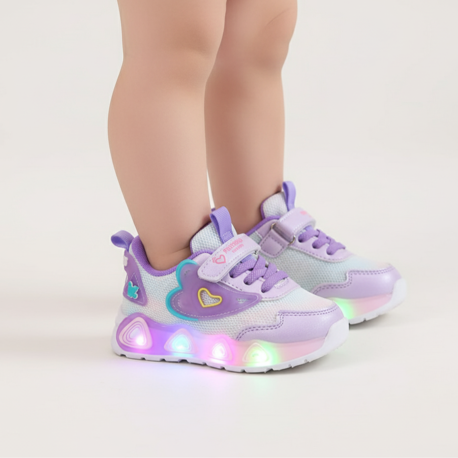 Sarah Heart LED Sneakers for Kids Ages 1-8