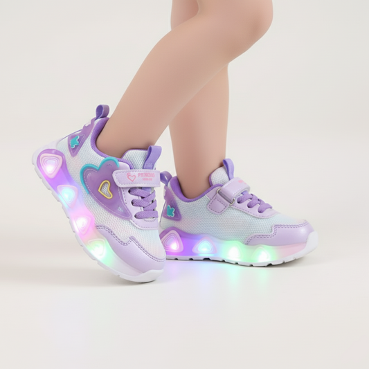 Sarah Heart LED Sneakers for Kids Ages 1-8