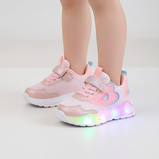 Sarah Heart LED Sneakers for Kids Ages 1-8