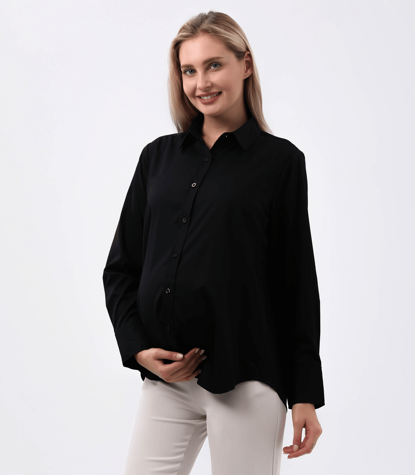 Alianna Classic Button Down Maternity Shirt