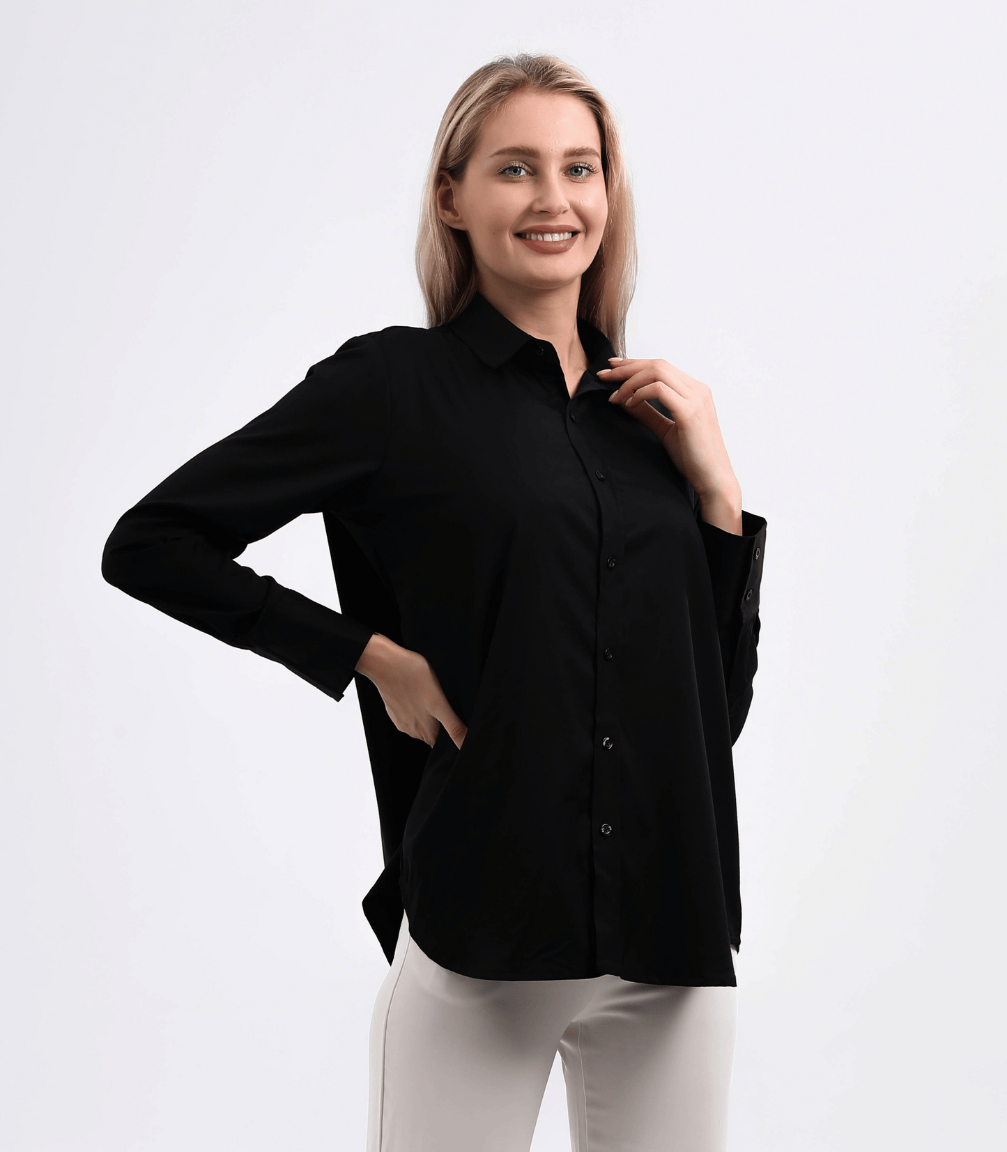 Alianna Classic Button Down Maternity Shirt