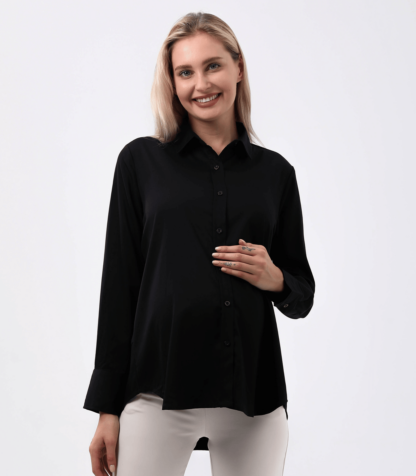 Alianna Classic Button Down Maternity Shirt
