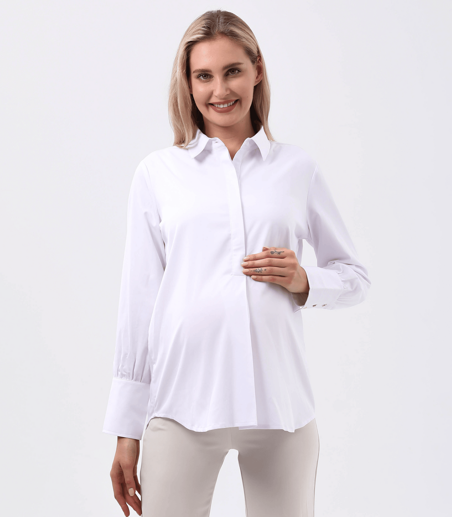 Alianna Classic Button Down Maternity Shirt