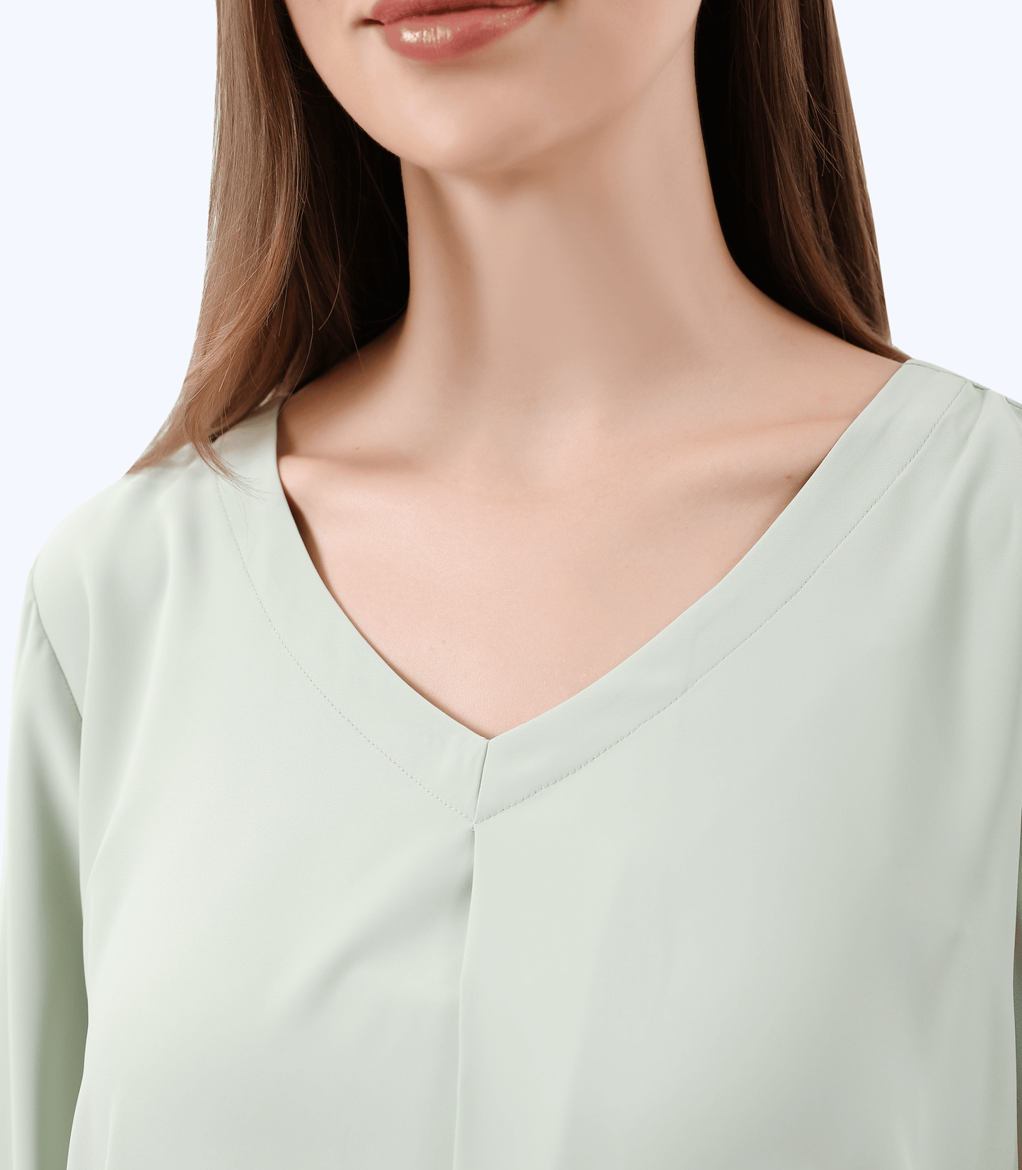 Edilenny Olive Long Sleeve V-Neck Pleat Maternity Outwear