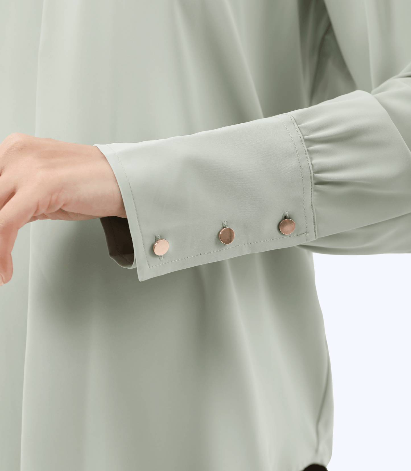 Edilenny Olive Long Sleeve V-Neck Pleat Maternity Outwear