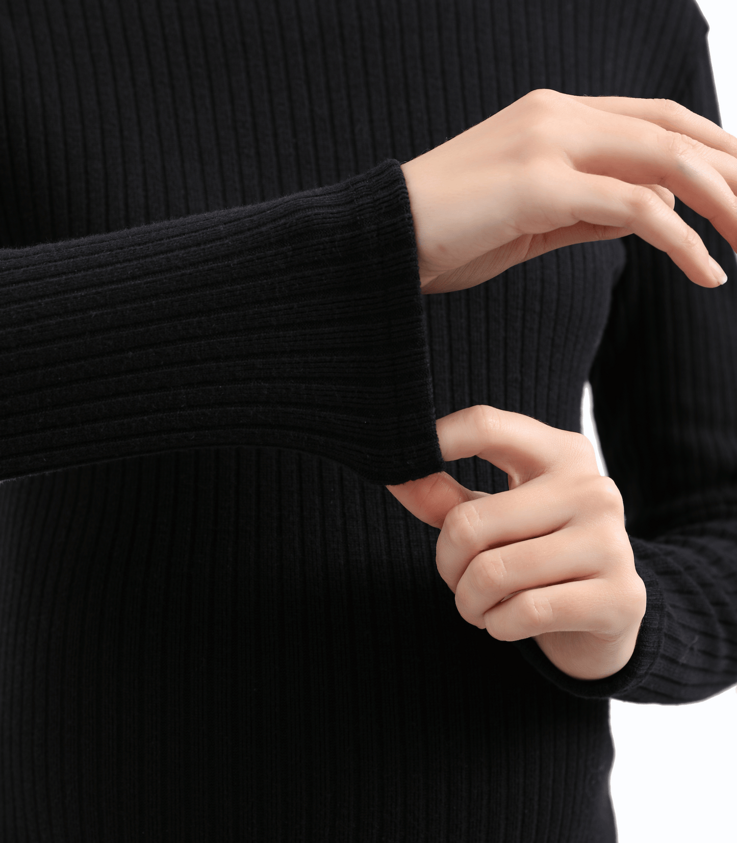 Celia Turtleneck Fitted Maternity Maxi Sweater Dress