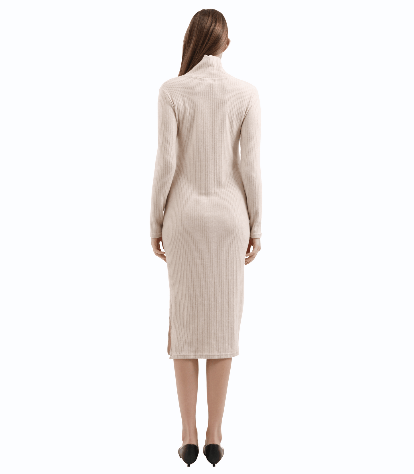 Celia Turtleneck Fitted Maternity Maxi Sweater Dress