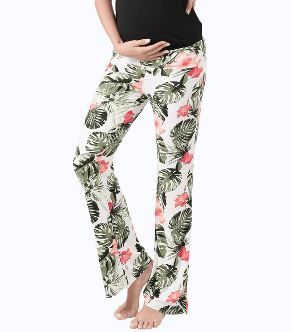 Bianca Below Bump Maternity Postpartum Pajama Pants (Floral)