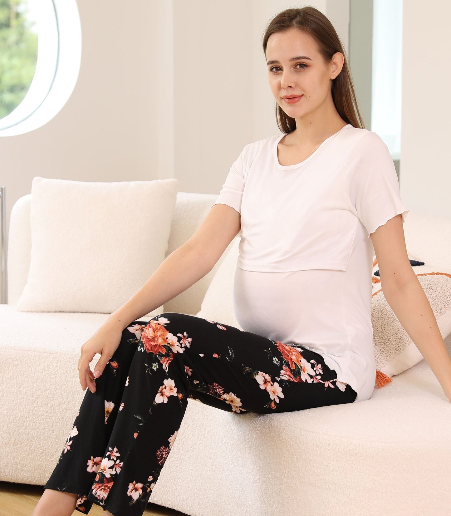 Dianna Below Bump Maternity Postpartum Pajama Pants (2 Pack)