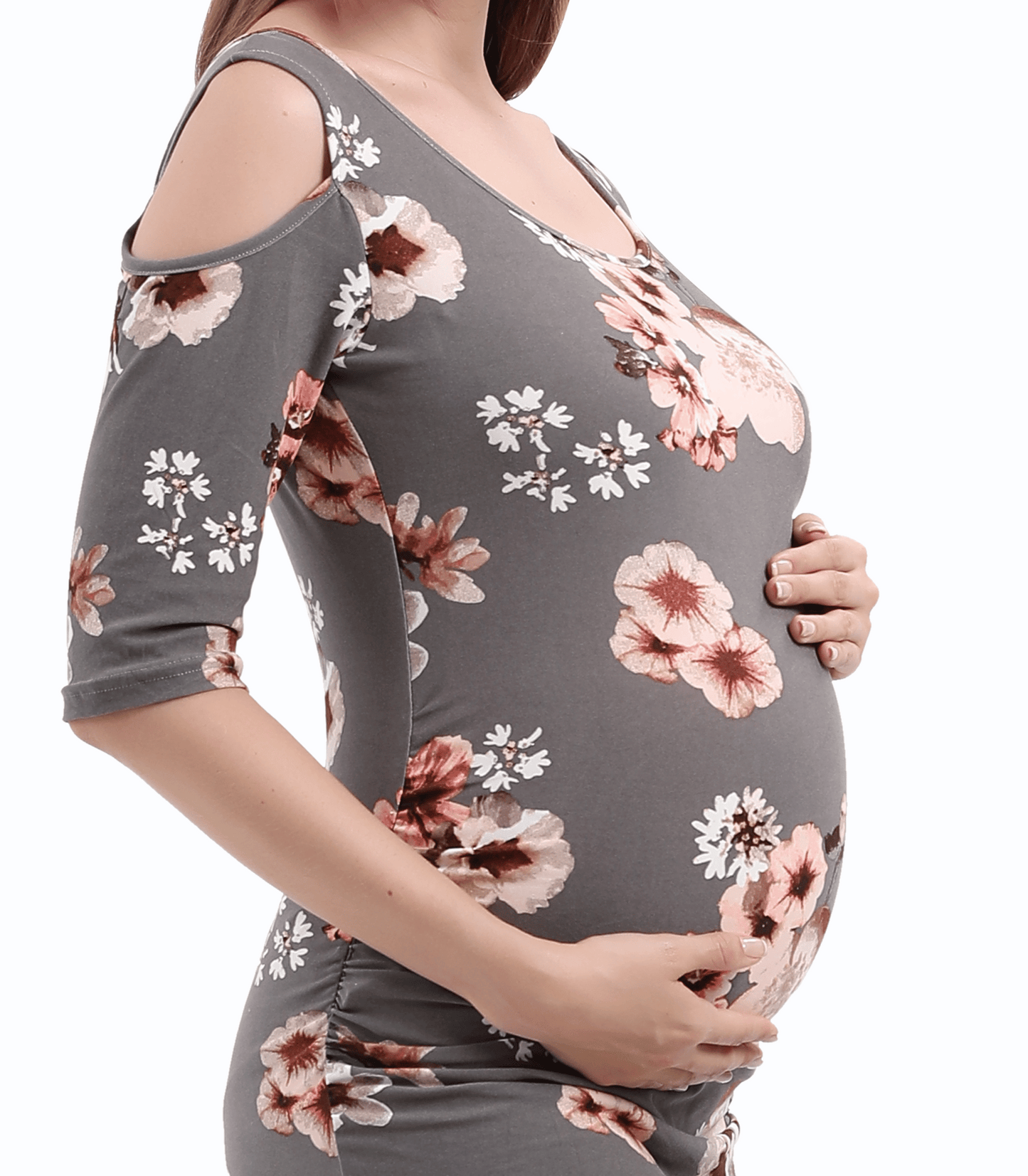 Sonia Floral Cold Shoulder Fitted Dress