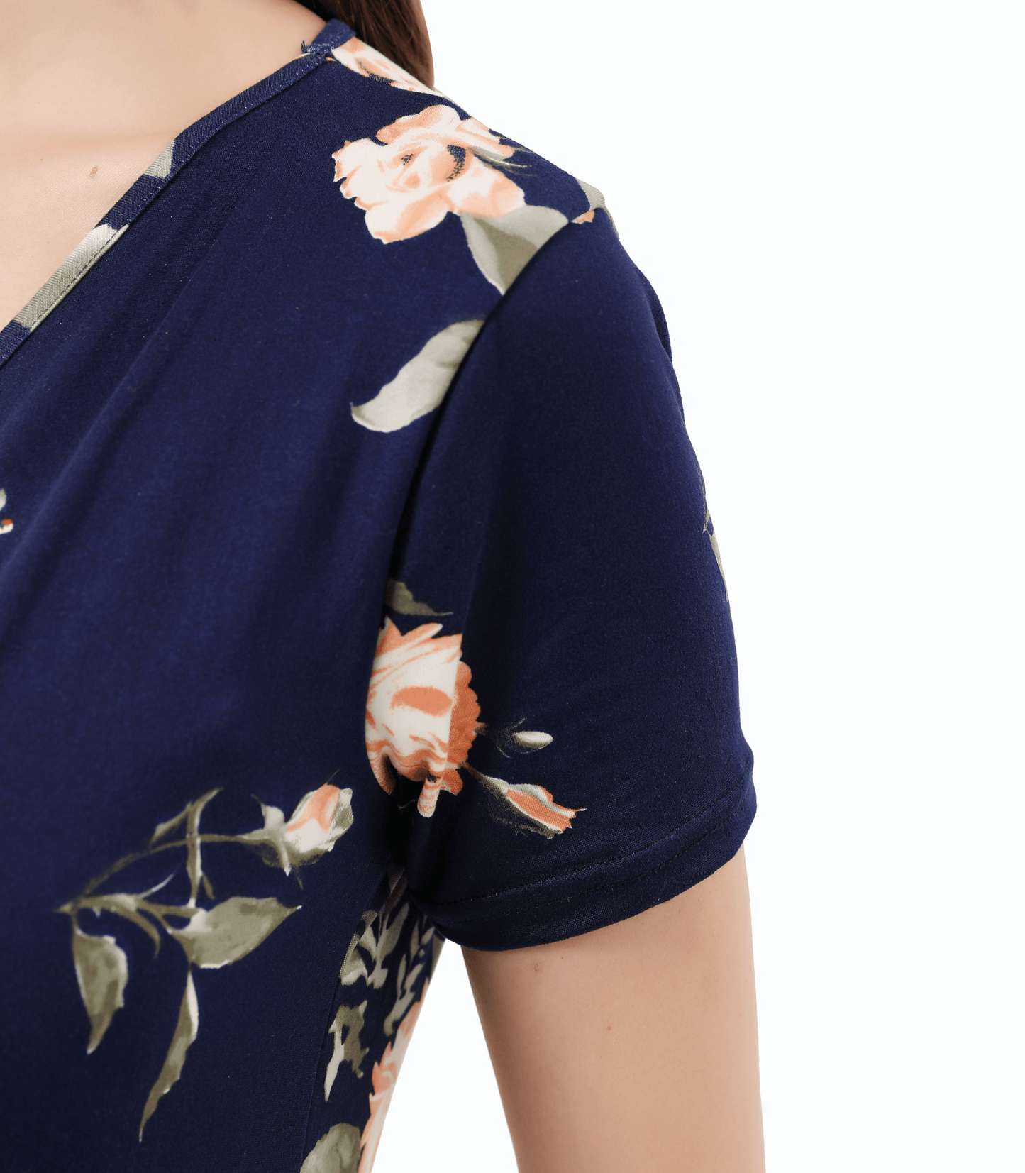 Celia Floral Hi-Low Maternity Maxi Dress