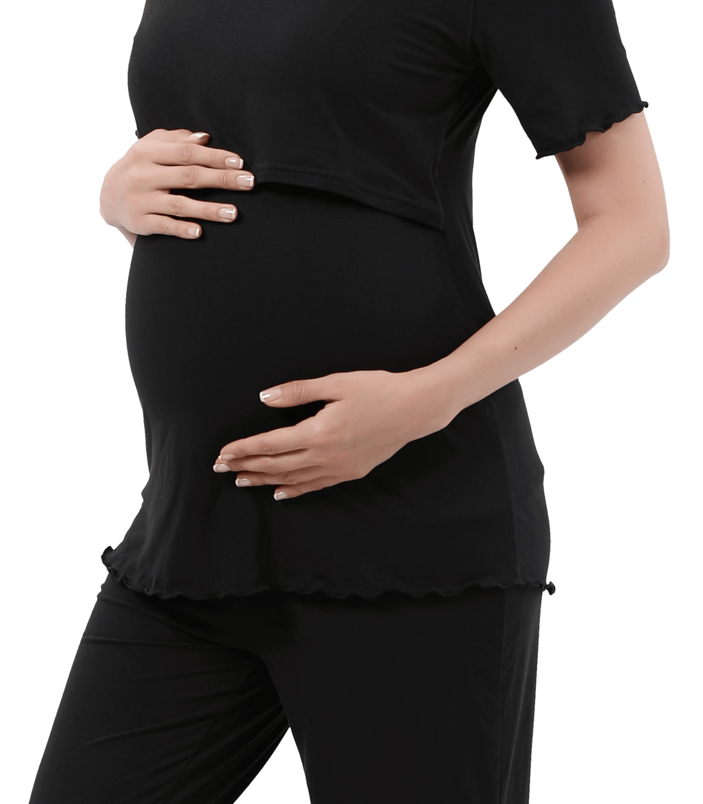 Veronica Bump Friendly Nursing Pajama Set Colored