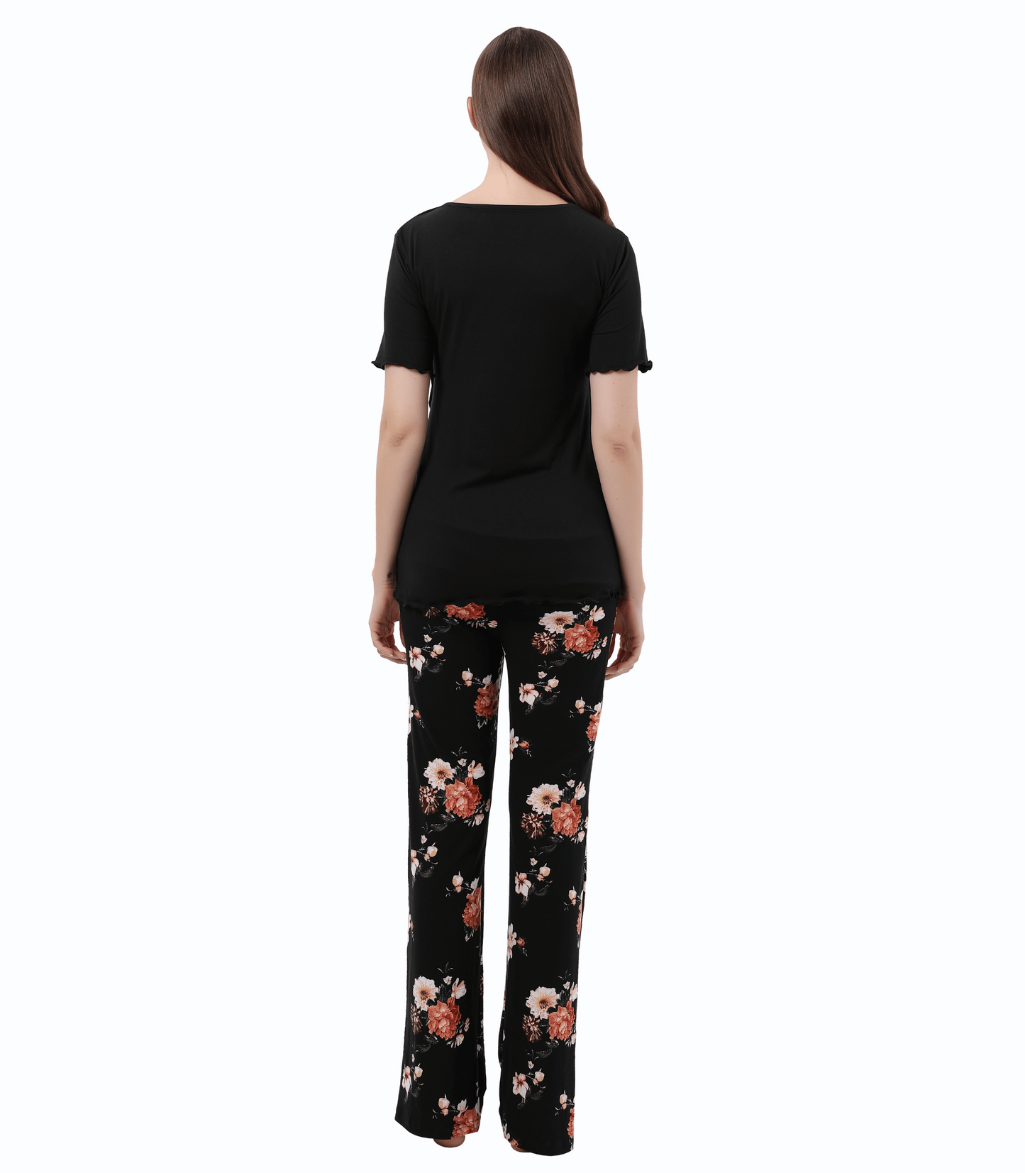 Veronica Bump Friendly Nursing Pajama Set Colored