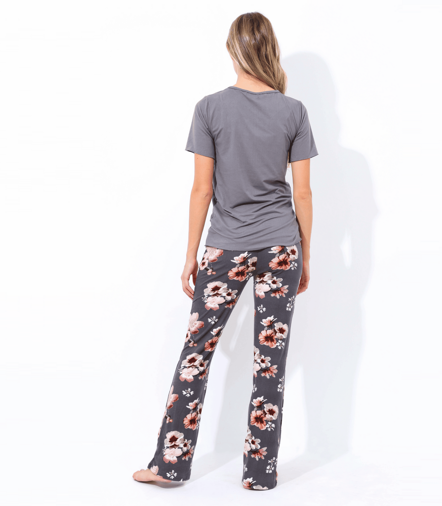 Veronica Bump Friendly Nursing Pajama Set Colored