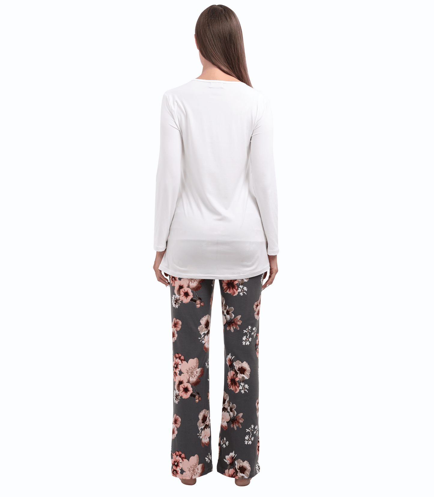 Miguelina Long Sleeve Bump Friendly Nursing Pajama Set