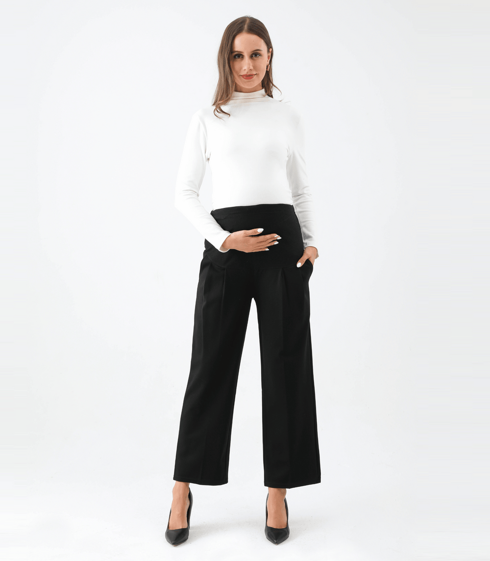 Gloria The Wide Leg Maternity Ankle Pant