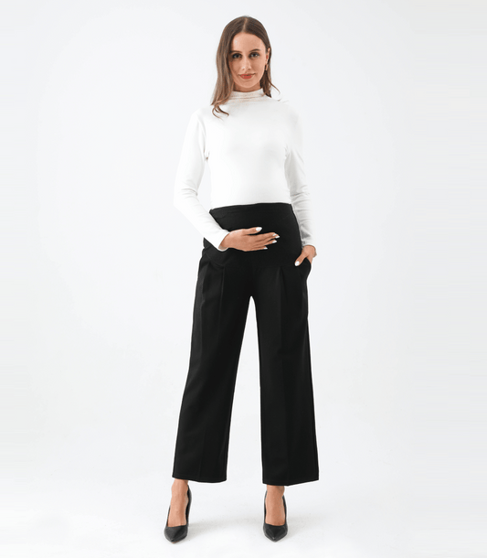 Gloria The Wide Leg Maternity Ankle Pant