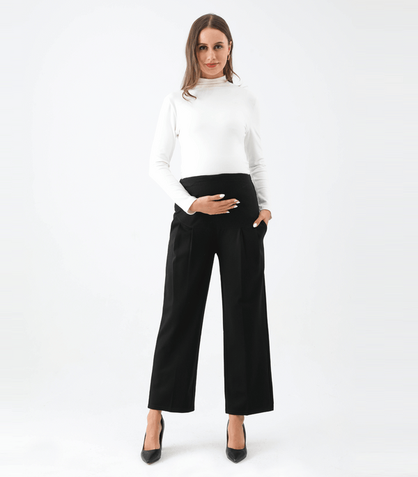 Gloria The Wide Leg Maternity Ankle Pant
