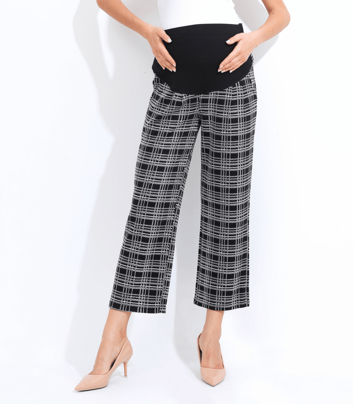 Gloria The Wide Leg Maternity Ankle Pant