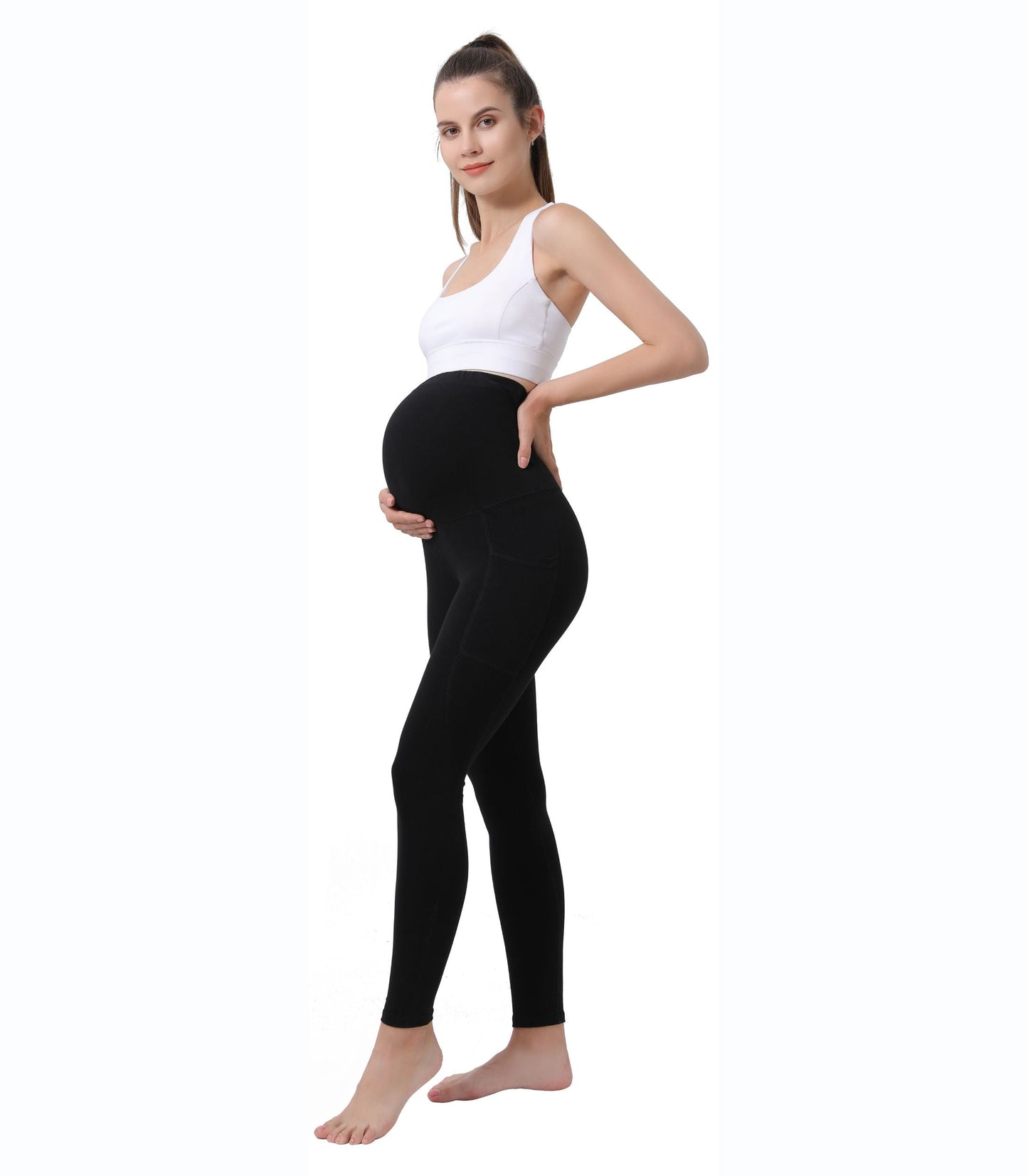 Allerie Pregnancy Yoga Pants with Pockets (2 Pack)