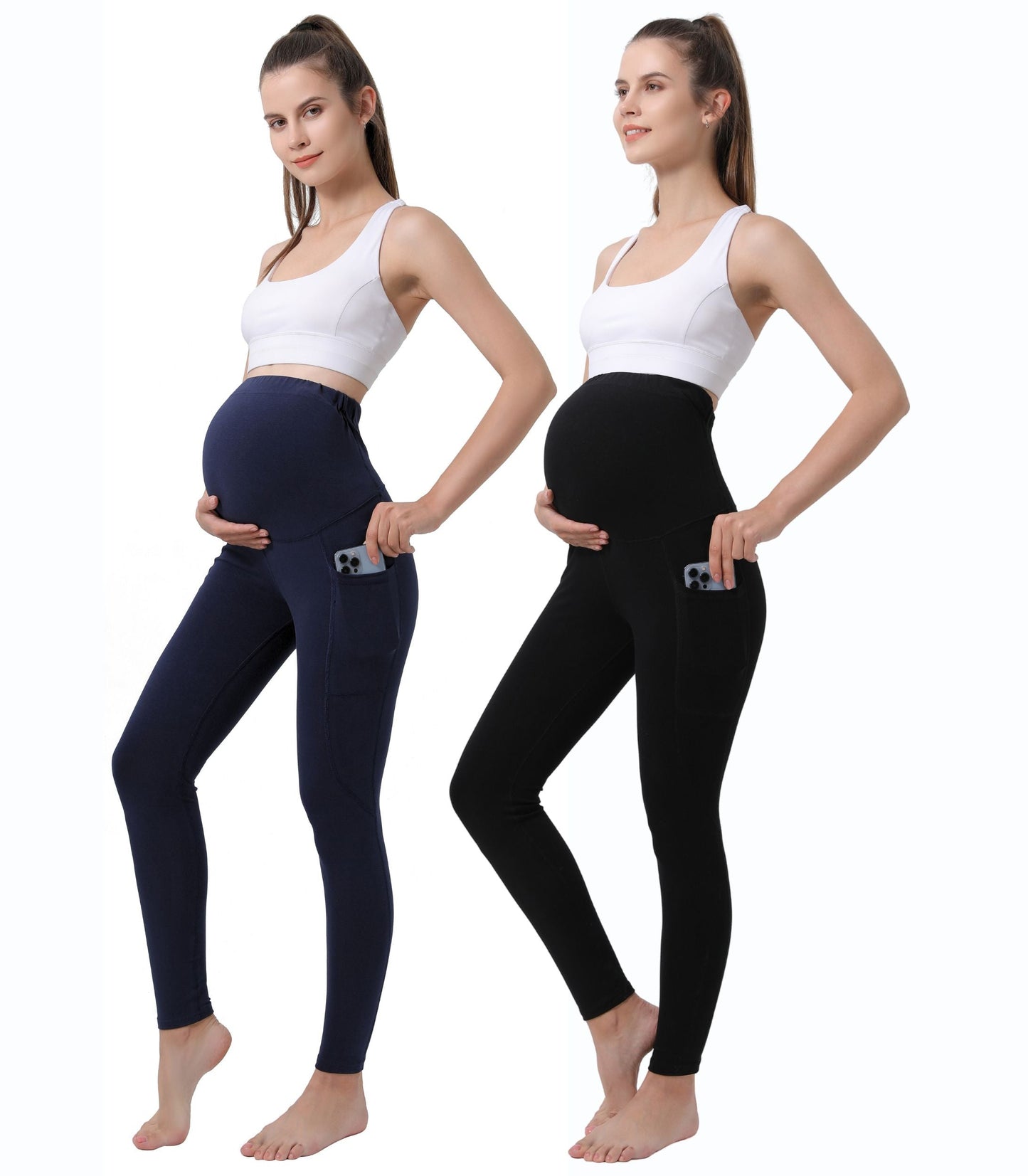 Allerie Pregnancy Yoga Pants with Pockets (2 Pack)